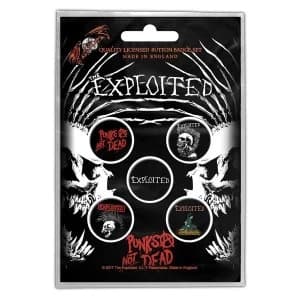 The Exploited - Punks Not Dead Button Badge Pack