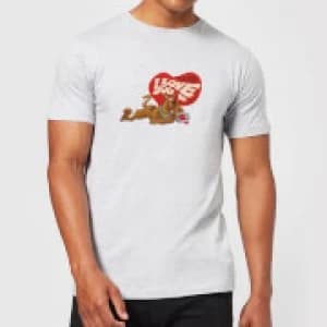 Scooby Doo It's No Mystery I Love You Mens T-Shirt - Grey - 3XL