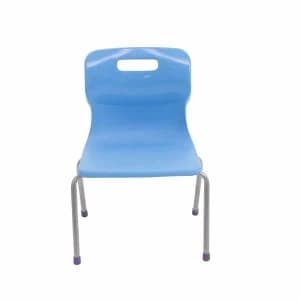 TC Office Titan 4 Leg Chair Size 2, Sky Blue