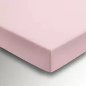 Helena Springfield Percale Kingsize Fitted Sheet, Blush