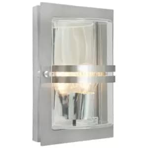 Elstead - 1 Light Outdoor Flush Wall Light Stainless Steel IP54, E27