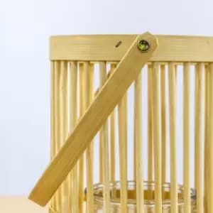 Ash Lantern Natural Small Brown