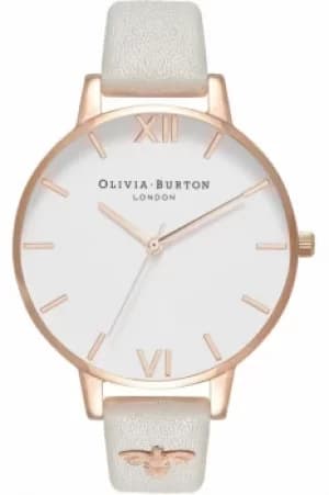 Ladies Olivia Burton 3D Bee Embellished Strap Watch OB16ES13