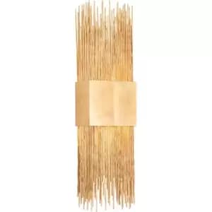 Hudson Valley Sabine 2 Light Wall Sconce Vintage Gold Leaf