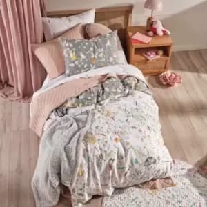 Linen House Kids Garden Friends Single Duvet Cover Set Cotton Multi