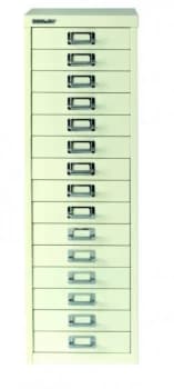 Bisley Multi-Drawer Cabinet A4 15 Drawer Chalk White
