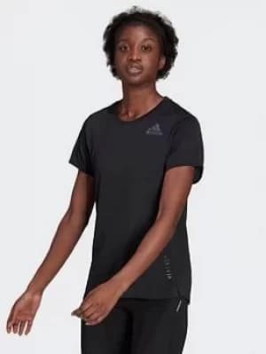 adidas Heat.rdy Running T-Shirt, Black, Size S, Women