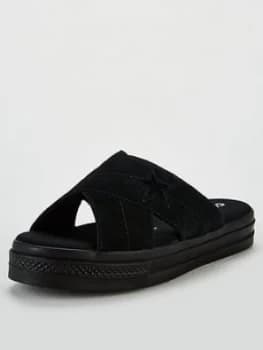 Converse One Star Sandal Slip, Black, Size 7, Women