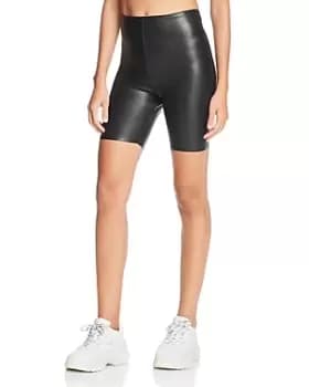 Commando Perfect Control Faux-Leather Bike Shorts