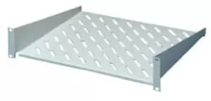 Rittal Grey Cantilever Shelf 2U, 400mm x 482.6mm