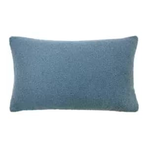 Malham Fleece Rectangular Cushion Wedgewood