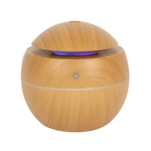 Small Round Wood Grain USB Powered Aroma Diffuser 150ml