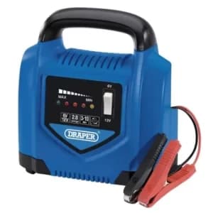 Draper 6V/12V Battery Charger, 2.8A