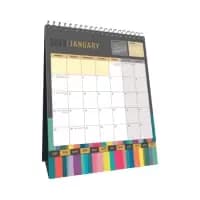 Collins Edge Rainbow Month To View 2023 Desktop Calendar EDDC-23