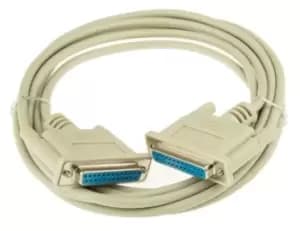 Roline RS-232, 3m, Female DB25 to Female DB25