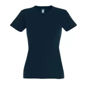 SOLS Womens/Ladies Imperial Heavy Short Sleeve T-Shirt (L) (Petroleum Blue)