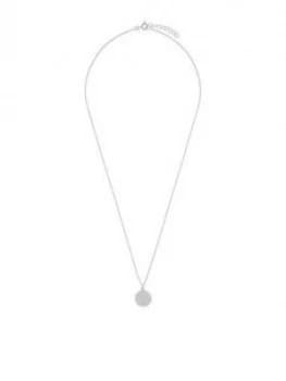 Accessorize Sterling Aztec Coin Pendant - Silver