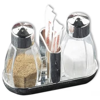 Fackelmann Salt & Pepper Set With Toothpick Holder 45ml