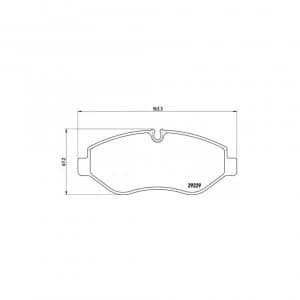 Front Brake Pad Set BREMBO P A6 026