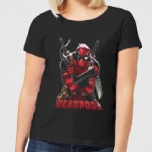 Marvel Deadpool Ready For Action Womens T-Shirt - Black