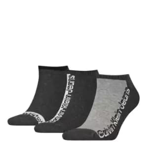 Calvin Klein Klein Mens 3 Pack Ankle Socks - Grey