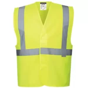 Portwest C472YER4X/5X - sz 4XL - 5XL Hi-Vis One Band & Brace Vest - Yellow - Yellow