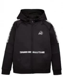 Kings Will Dream Boys Kione Zip Through Hoodie - Black, Size 12-13 Years