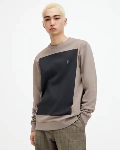 Allsaints Lobke Crew Sweatshirt - Light Brown