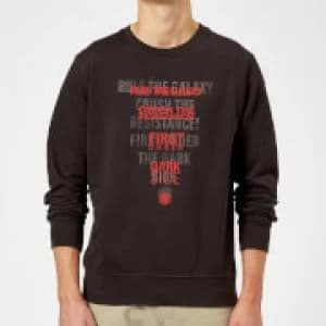 Star Wars Dark Side Echo Black Sweatshirt - Black - 5XL