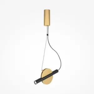 Maytoni Enigma Modern Integrated LED Pendant Ceiling Light Brass 3000K