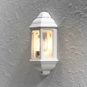 Konstsmide Lighting - Konstsmide Cagliari Outdoor Simple Lantern Flush Light White, IP43