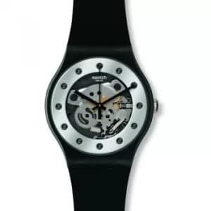 Mens Swatch Silver Glam Watch