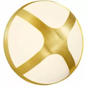 Nordlux Cross 20cm Outdoor Decorative Flush Brass, E14, IP54