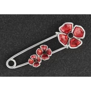 Poppy Scarf Pin Brooch