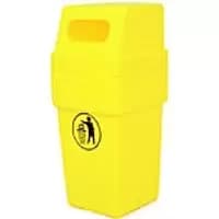 SLINGSBY Waste Bin 394137 114 L Yellow 99 x 43.2 x 99 cm
