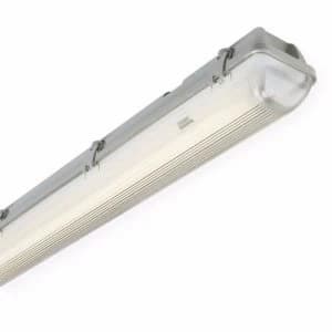 KnightsBridge Single T8 18W IP65 240V Non-Corrosive Fluorescent Fitting