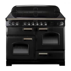 Rangemaster CDL110ECBL-B Classic Deluxe 110cm Ceramic Range Cooker Black-Brass