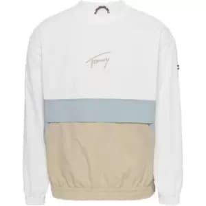Tommy Jeans Tjm Signature Nylon Crew Jacket - White