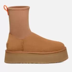 UGG Womens Classic Dipper Suede/Neoprene Boots - Chestnut - UK 4