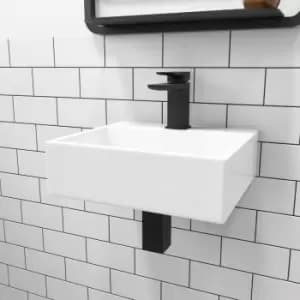 Cloakroom Wall Hung Basin and Waste 330mm - Houston