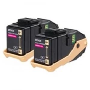 Epson AL-C9300N Double Pack Toner Cartridge Magenta 7.5k x2