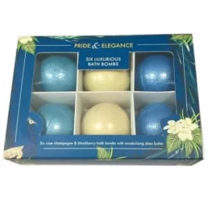 Set of 6 Pride & Elegance Luxury Bath Bombs