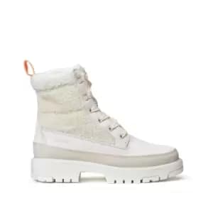 Solvi Quilted High Ankle Boots in Leather