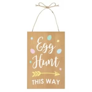Easter Egg Hunt MDF Hanging Sign