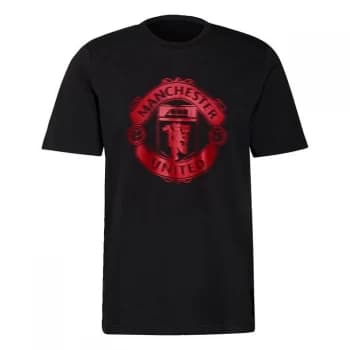 adidas Manchester United T-Shirt Mens - Black