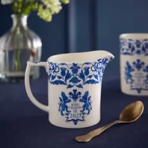 Spode King's Coronation Cream Jug Blue