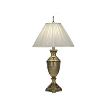 Cincinnati - 1 Light Table Lamp Burnished Brass, E27 - Elstead
