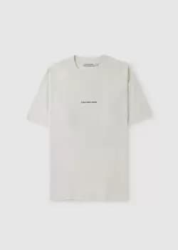 Calvin Klein Womens Back Lightbox T Shirt In Ivory
