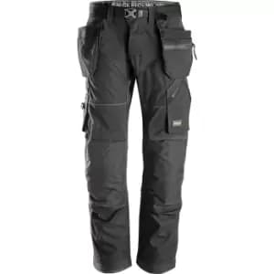 Snickers 6902 Flexiwork Work Holster Pocket Trousers Black 31" 30"