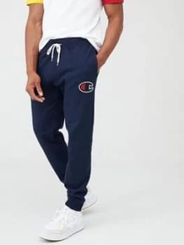 Champion 'C' Logo Rib Cuff Joggers - Navy, Size 2XL, Men